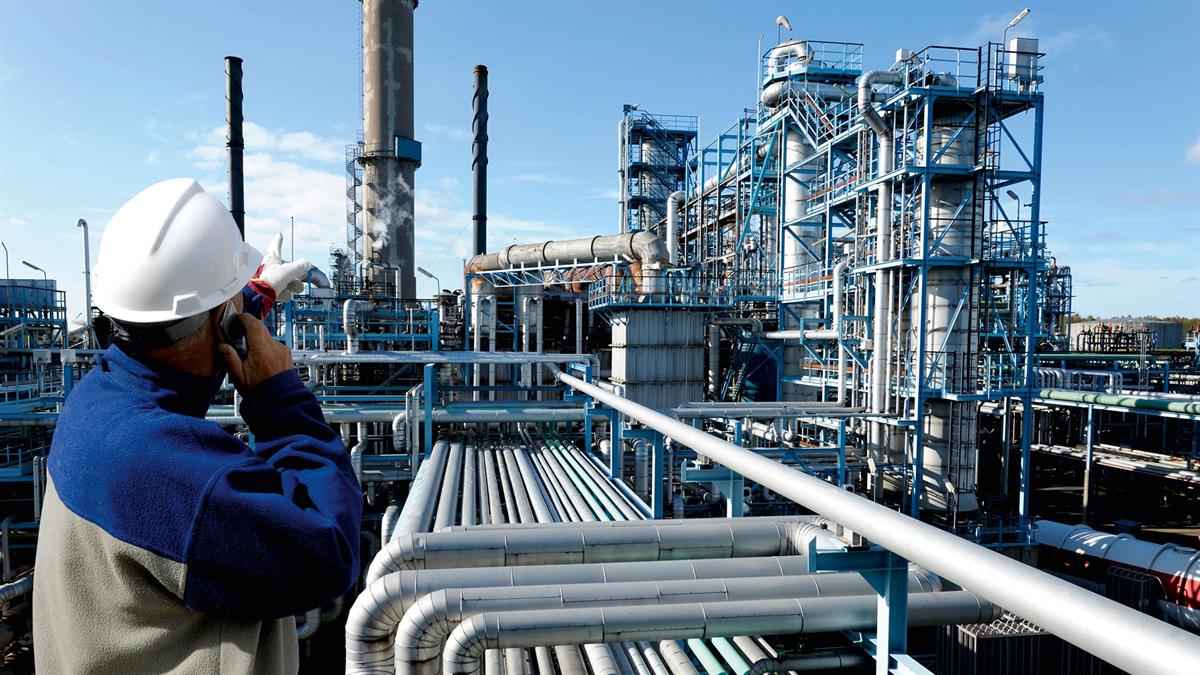 Industrial engineer at oil refinery