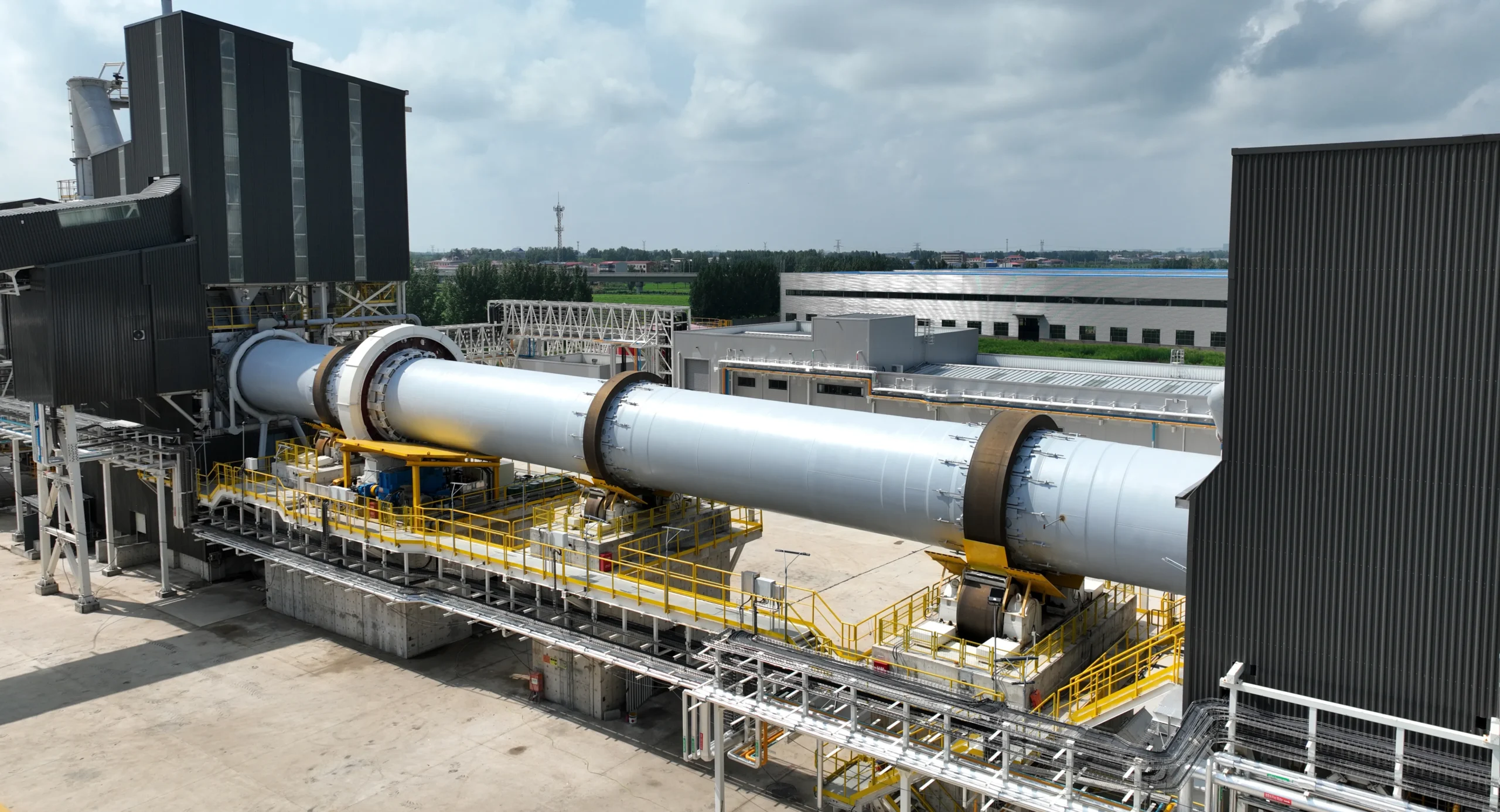 Industrial rotary kiln power facility